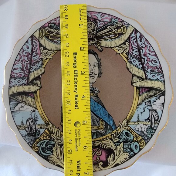 Vintage Russian Porcelain Peter the Great Collector Wall Plate - Picture 5 of 5